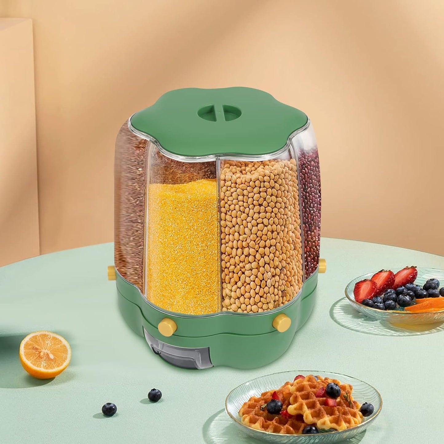 Rotating Airtight Dry Food Dispenser