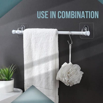 Multipurpose Self Adhesive Hook Holder (Pack of 10pc)