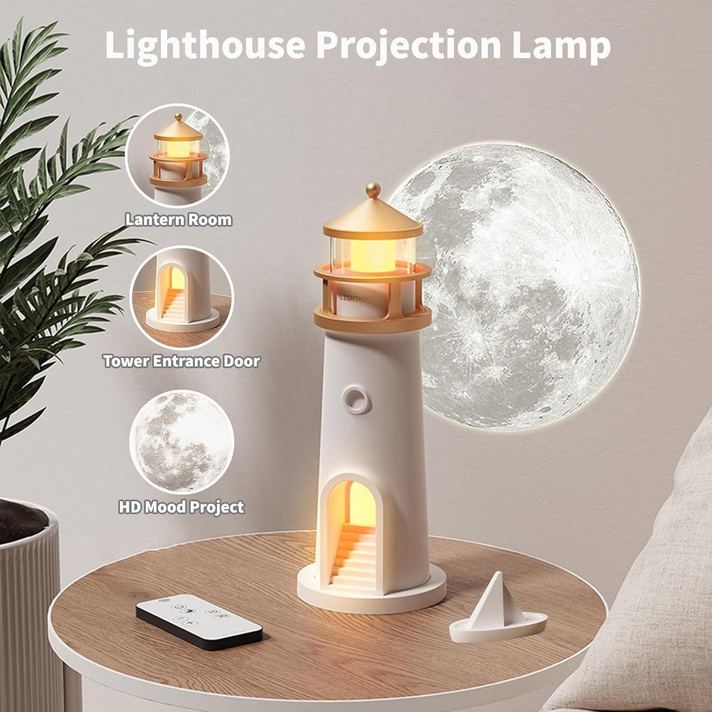 Moon Projection Lighthouse